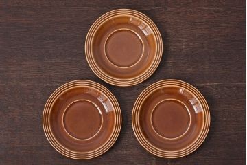 アンティーク雑貨　イギリスビンテージ　HORNSEA(ホーンジー)HEIRLOOM(エアルーム)シリーズ　カップ&ソーサー3客セット(洋食器)