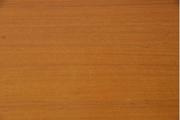 ヴィンテージ家具　和製ビンテージ　希少　整然とした木目が美しい突板チーク材のデスク(ワークデスク、在宅ワーク、在宅用、オフィスデスク)