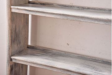 ペイント家具　シャビーな風合いが魅力的な本棚(飾り棚、陳列棚)