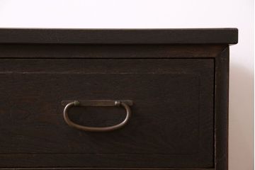 アンティーク家具　和製アンティーク　前面ケヤキ材　古い木の質感のタンスローチェスト(引き出し、テレビ台)