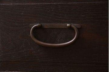 アンティーク家具　和製アンティーク　前面ケヤキ材　古い木の質感のタンスローチェスト(引き出し、テレビ台)