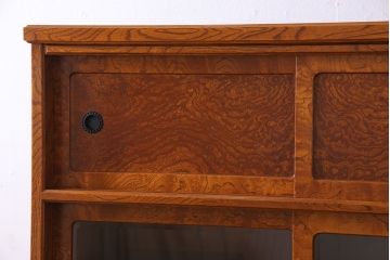 中古美品　二本松工藝館　田中家具　上質な茶タンス(茶箪笥、飾り棚)(定価約25万円)