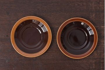 アンティーク雑貨　イギリスビンテージ　HORNSEA(ホーンジー)　BRONTE(ブロンテ)シリーズ　カップ&ソーサー&プレート2客セット(洋食器)(1)