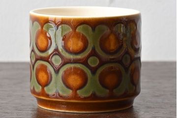 アンティーク雑貨　イギリスビンテージ　HORNSEA(ホーンジー)　BRONTE(ブロンテ)シリーズ　カップ&ソーサー&プレート2客セット(洋食器)(2)