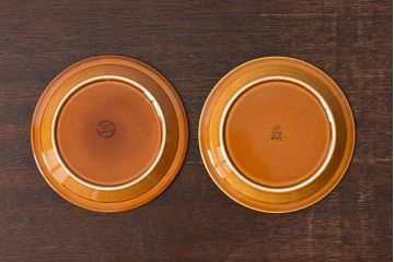 アンティーク雑貨　イギリスビンテージ　HORNSEA(ホーンジー)　BRONTE(ブロンテ)シリーズ　カップ&ソーサー&プレート2客セット(洋食器)(2)