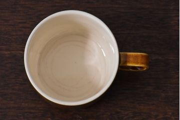 イギリスビンテージ　HORNSEA(ホーンジー)　BRONTE(ブロンテ)シリーズ　カップ&ソーサー&プレート2客セット(洋食器)(3)
