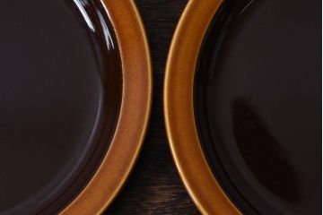 イギリスビンテージ　HORNSEA(ホーンジー)　BRONTE(ブロンテ)シリーズ　カップ&ソーサー&プレート2客セット(洋食器)(3)