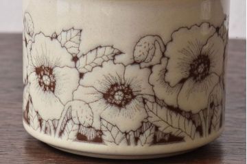 アンティーク雑貨　イギリスビンテージ　HORNSEA(ホーンジー)　Cornrose(コーンローズ)シリーズ　カップ&ソーサー2客セット(2)