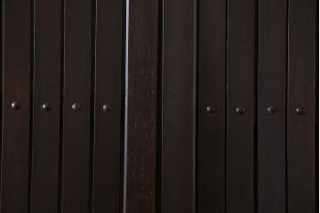 和製アンティーク　味わい深い風合いの和モダンな格子板戸(引き戸、建具)