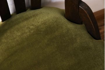 アンティーク家具　古いナラ材が使われた和モダンなアンティーク回転椅子(イス、ワークチェア)