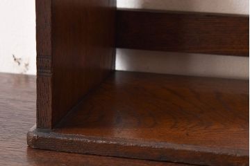 アンティーク雑貨　和製アンティーク　栓材　卓上でも使える深みのある色合いのブックスタンド(本立て)