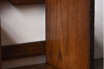 アンティーク雑貨　和製アンティーク　栓材　卓上でも使える深みのある色合いのブックスタンド(本立て)