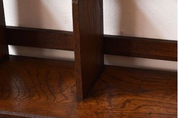 アンティーク雑貨　和製アンティーク　栓材　卓上でも使える深みのある色合いのブックスタンド(本立て)