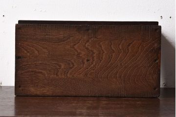 アンティーク雑貨　和製アンティーク　栓材　卓上でも使える深みのある色合いのブックスタンド(本立て)