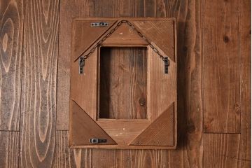 アンティーク雑貨　シンプルなアンティークフォトフレーム(額縁)