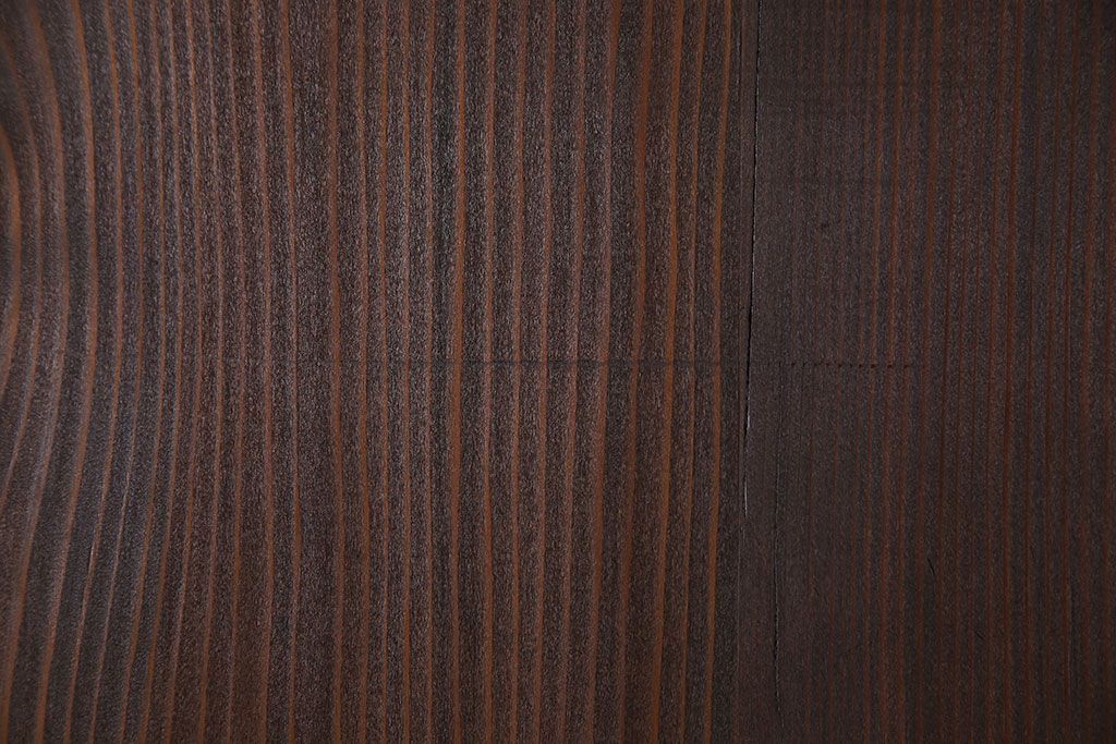 和製アンティーク　障子付き　どっしりとした存在感と繊細な雰囲気漂う格子帯戸(板戸、障子戸、引き戸、建具)4枚セット