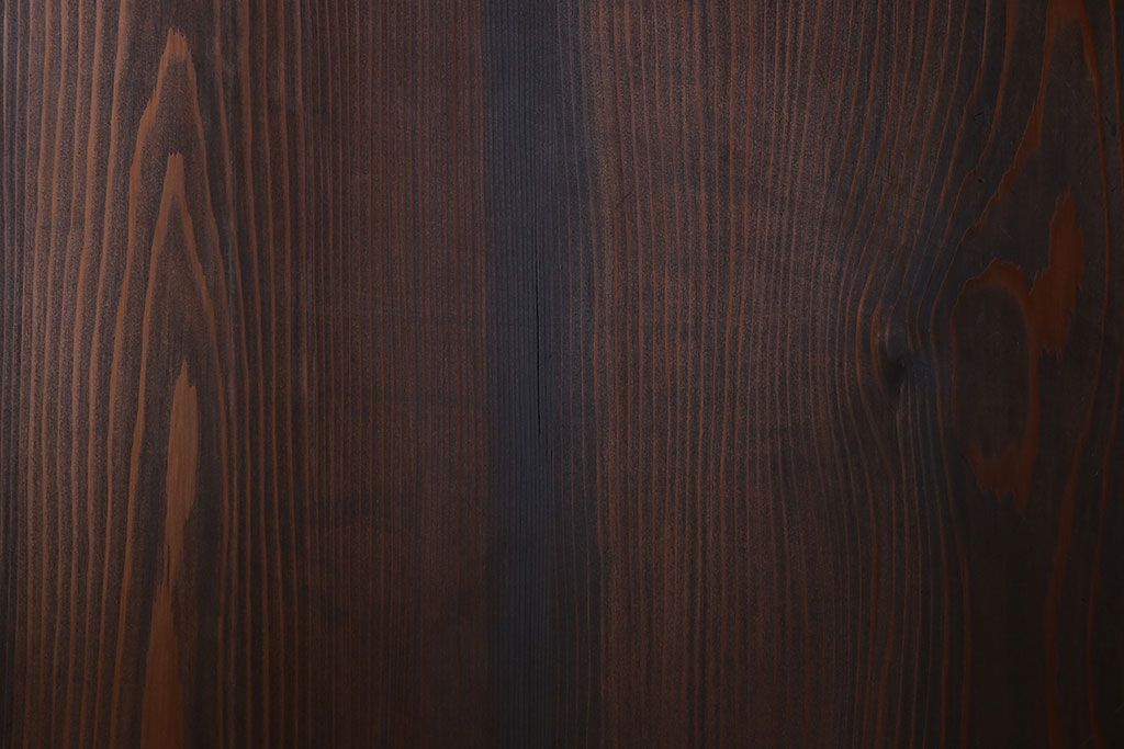 和製アンティーク　障子付き　どっしりとした存在感と繊細な雰囲気漂う格子帯戸(板戸、障子戸、引き戸、建具)4枚セット