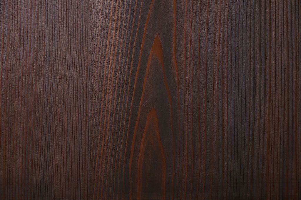 和製アンティーク　障子付き　どっしりとした存在感と繊細な雰囲気漂う格子帯戸(板戸、障子戸、引き戸、建具)4枚セット