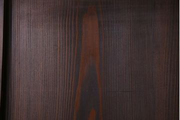 和製アンティーク　障子付き　どっしりとした存在感と繊細な雰囲気漂う格子帯戸(板戸、障子戸、引き戸、建具)4枚セット