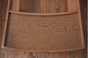 中古美品　永田良介商店　木の質感が味わい深い盆付きチャイルドチェア(子供用椅子)