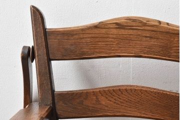 中古美品　永田良介商店　木の質感が味わい深い盆付きチャイルドチェア(子供用椅子)