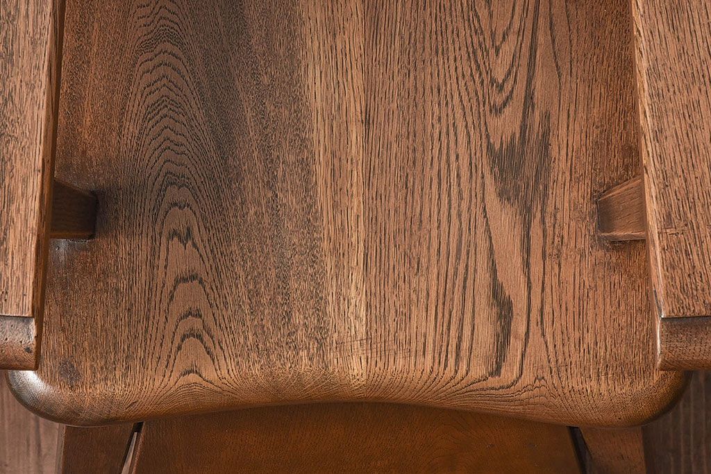 中古美品　永田良介商店　木の質感が味わい深い盆付きチャイルドチェア(子供用椅子)