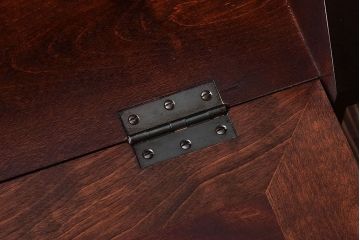 中古　松本民芸家具　和モダンなライティングビューロー(デスク、書斎机、在宅ワーク、在宅用簿記机)(定価21万)