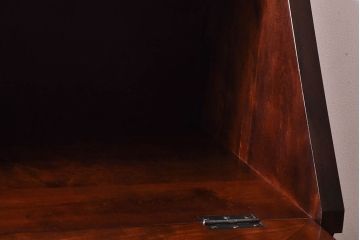 中古　松本民芸家具　和モダンなライティングビューロー(デスク、書斎机、在宅ワーク、在宅用簿記机)(定価21万)