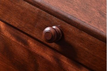 中古　松本民芸家具　和モダンなライティングビューロー(デスク、書斎机、在宅ワーク、在宅用簿記机)(定価21万)