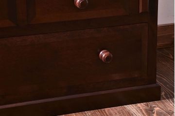 中古　松本民芸家具　和モダンなライティングビューロー(デスク、書斎机、在宅ワーク、在宅用簿記机)(定価21万)