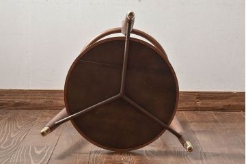 アンティーク雑貨　【W様ご成約済み・ご決済用】ビンテージ　秋田木工　木製　品のある傘立て付きポールハンガー(帽子掛け)