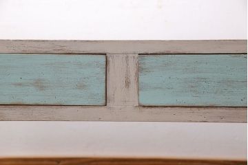 ペイント家具　可愛らしい色合いのアンティークローテーブル(座卓、文机、ローボード)