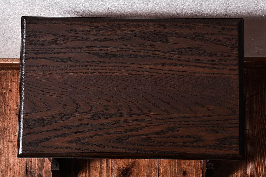 アンティーク家具　和製アンティーク　上品な雰囲気漂うナラ材のピアノスツール(イス、椅子)