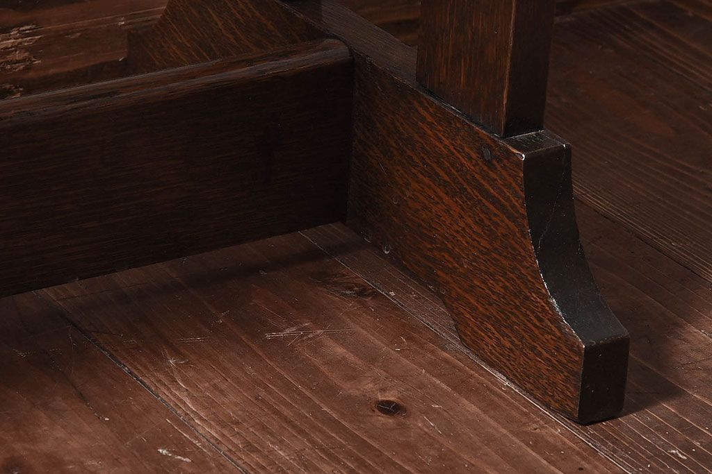 アンティーク家具　和製アンティーク　上品な雰囲気漂うナラ材のピアノスツール(イス、椅子)