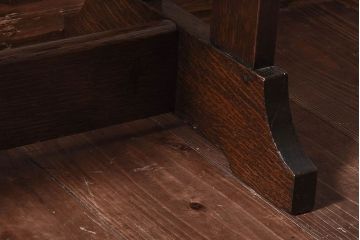 アンティーク家具　和製アンティーク　上品な雰囲気漂うナラ材のピアノスツール(イス、椅子)