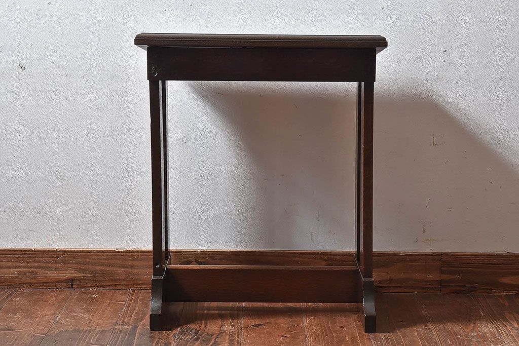 アンティーク家具　和製アンティーク　上品な雰囲気漂うナラ材のピアノスツール(イス、椅子)