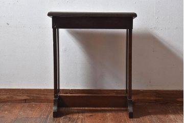 アンティーク家具　和製アンティーク　上品な雰囲気漂うナラ材のピアノスツール(イス、椅子)