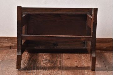 アンティーク家具　和製アンティーク　上品な雰囲気漂うナラ材のピアノスツール(イス、椅子)