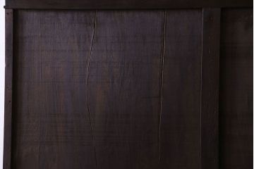 神戸家具　ナラ材　上品で落ち着きのあるビンテージ食器棚(キャビネット、収納棚、戸棚)