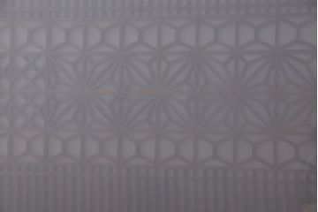 アンティーク雑貨　両面ガラス入り!大正昭和期の古いアンティーク欄間(明かり取り、明り取り)