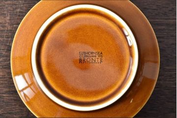 アンティーク雑貨　イギリスビンテージ　HORNSEA(ホーンジー)　BRONTE(ブロンテ)シリーズ　深皿2枚セット
