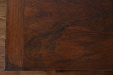 ヴィンテージ家具　デンマーク　1960年製　ローズウッドの風合いが魅力的なシックなビンテージデスク(ワークデスク、在宅ワーク、在宅用、片袖机)