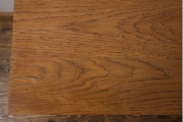 ペイント家具　天板オーク材　ナチュラルな雰囲気漂う鉄脚テーブル(サイドテーブル)