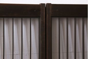 和製アンティーク　組子が印象的な和の雰囲気漂う書院引き戸(窓、建具)4枚セット