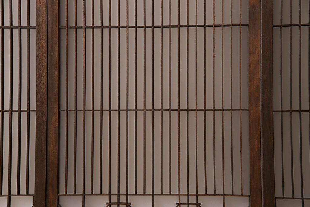 和製アンティーク　木味が魅力的な書院引き戸(窓、建具)4枚セット