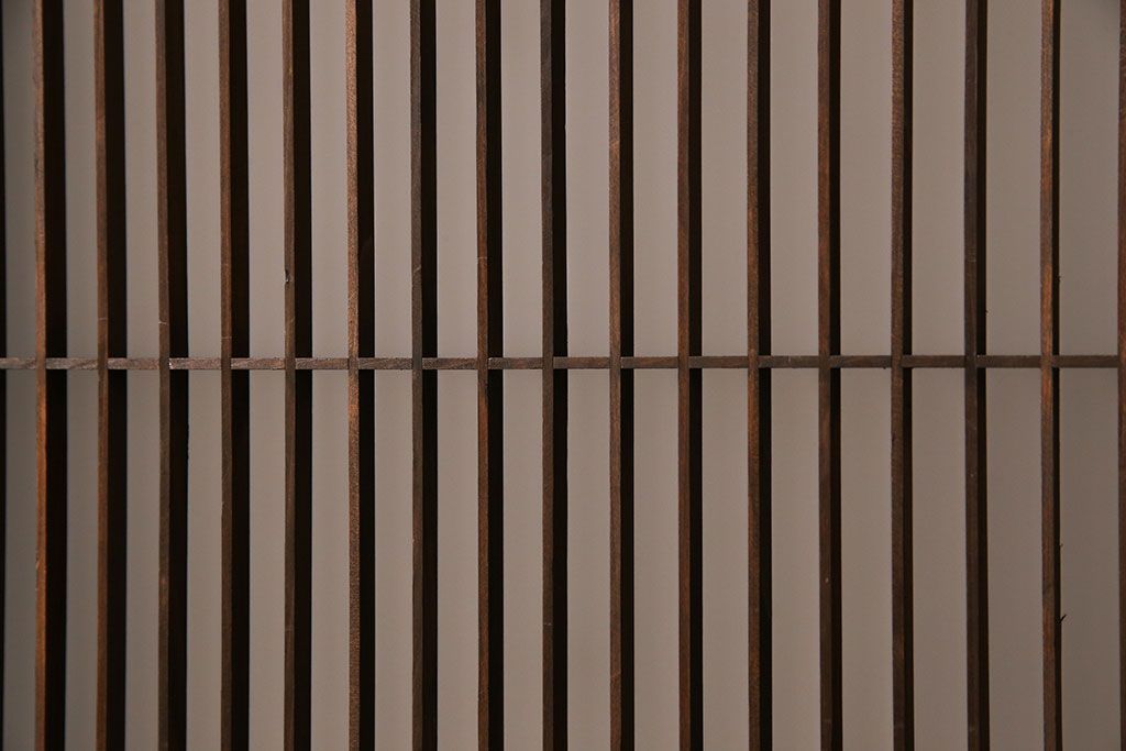 和製アンティーク　木味が魅力的な書院引き戸(窓、建具)4枚セット