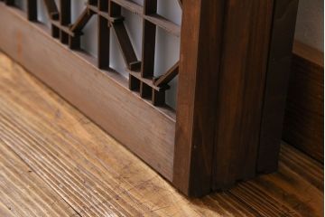 和製アンティーク　木味が魅力的な書院引き戸(窓、建具)4枚セット