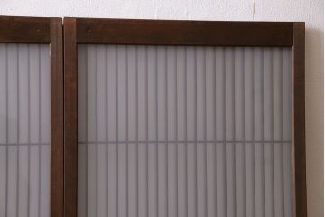 和製アンティーク　木味が魅力的な書院引き戸(窓、建具)4枚セット
