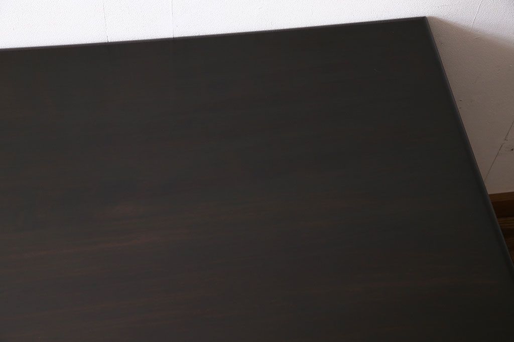 中古　北海道民芸家具　421 樺材　重厚なデスク(片袖机、在宅ワーク、在宅用学習机)(1)