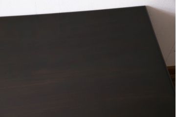 中古　北海道民芸家具　421 樺材　重厚なデスク(片袖机、在宅ワーク、在宅用学習机)(1)